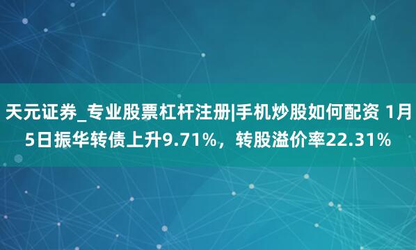 天元证券_专业股票杠杆注册|手机炒股如何配资 1月5日振华转债上升9.71%，转股溢价率22.31%